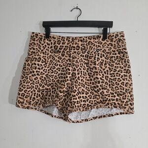INC International Concepts Leopard Print Athletic Shorts